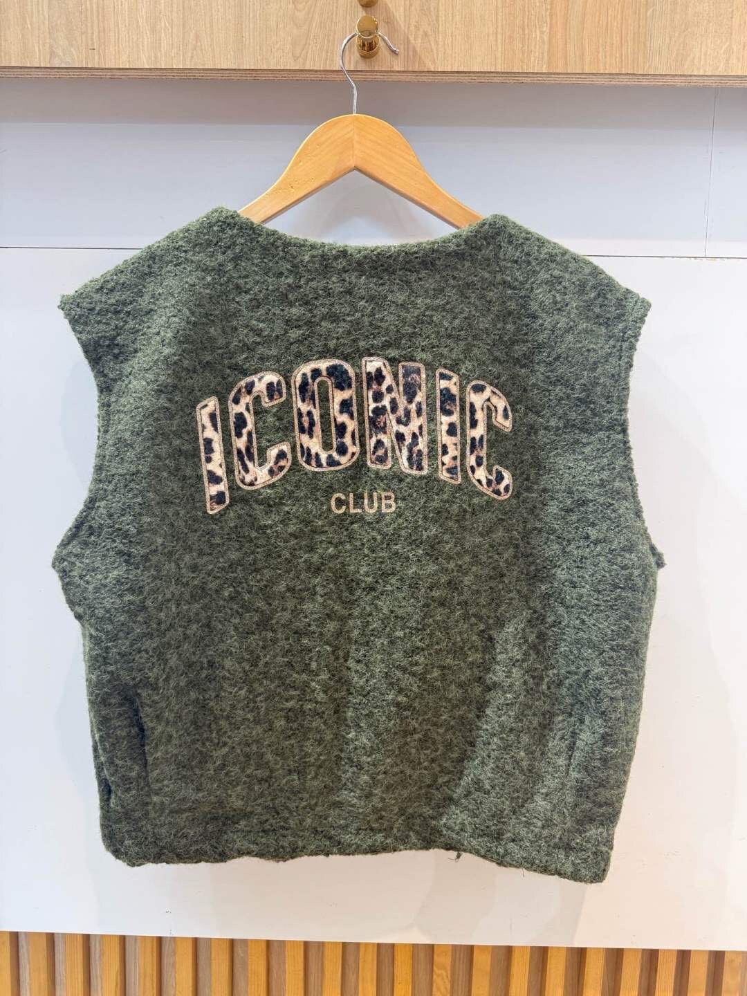Gilet Sans Manches Imprimé au Dos