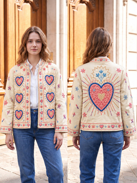 Veste Imprimée à Poches Latérales