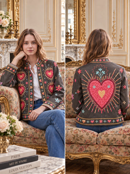 Veste Imprimée à Poches Latérales