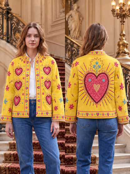 Veste Imprimée à Poches Latérales